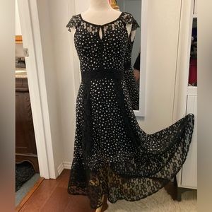 Nanette Lepore polka dot lace dress